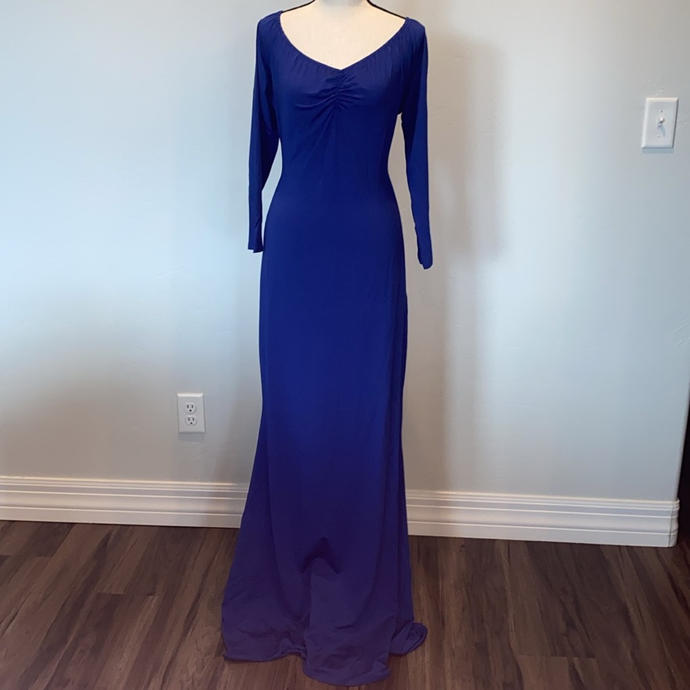 Lalagen Women’s Plus Size Formal BodyCon Blue Dress, Size XL, NIP